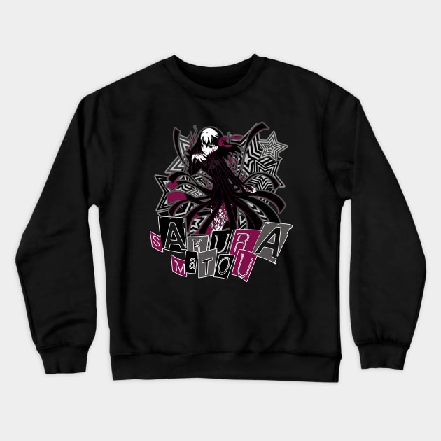 Dark Sakura Matou - Heavens Feel Crewneck Sweatshirt by xEmiya